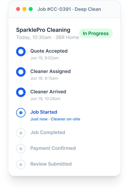 Job status tracker